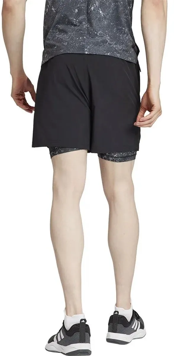 adidas Performance Power Workout 2-in-1 Short IK9683 - Zwart - XXL