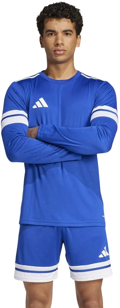 Adidas Squadra 25 Longsleeve Shirt Heren S - Blauw/Wit - afbeelding 6 van 6