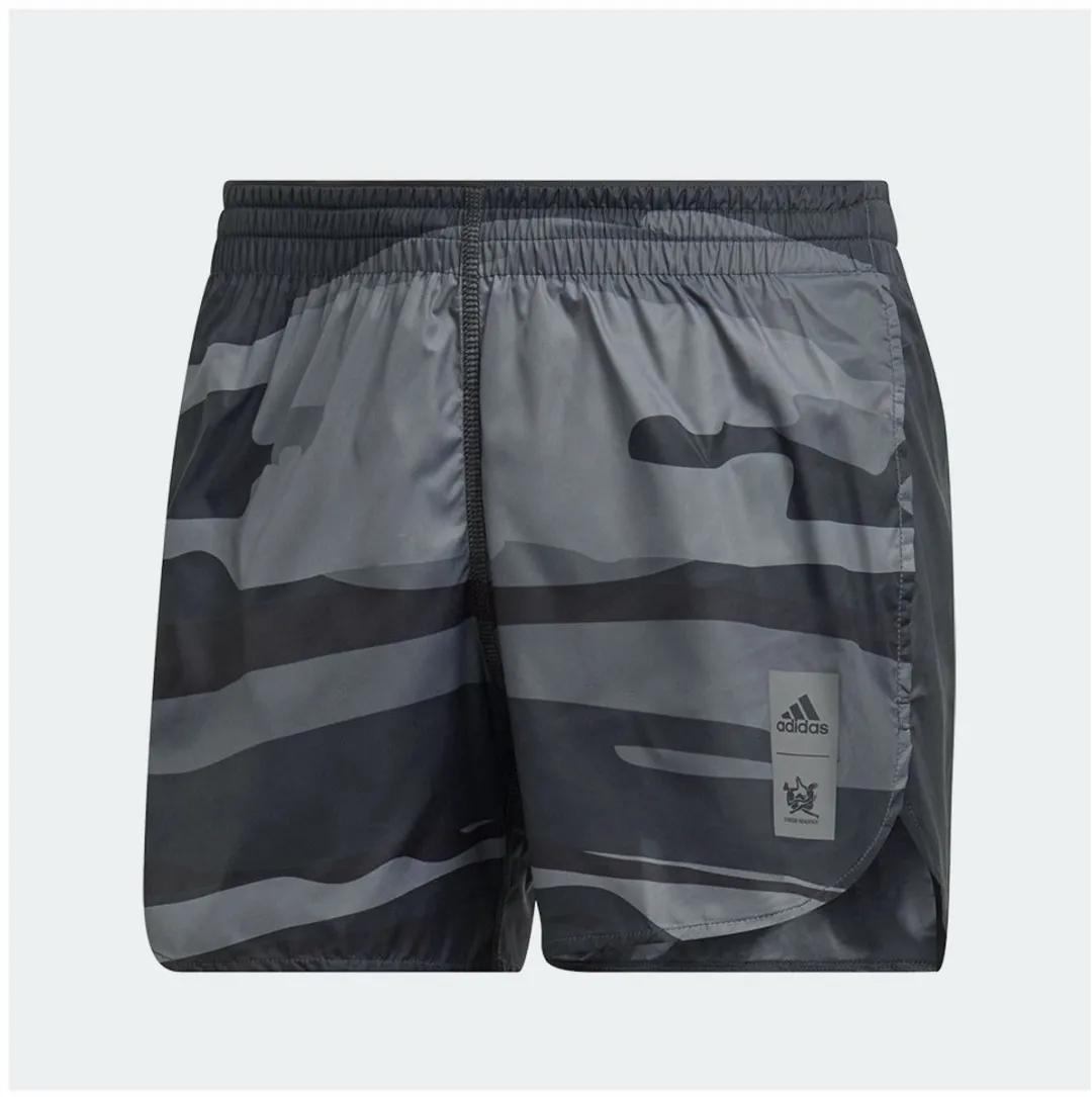 Adidas Tm Fast Korte Broek S - Grijs