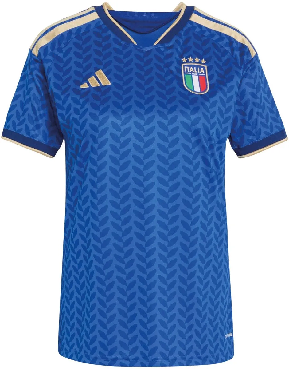 Adidas Italië Thuis Shirt Dames JY7586 - XL - Blauw/Goud