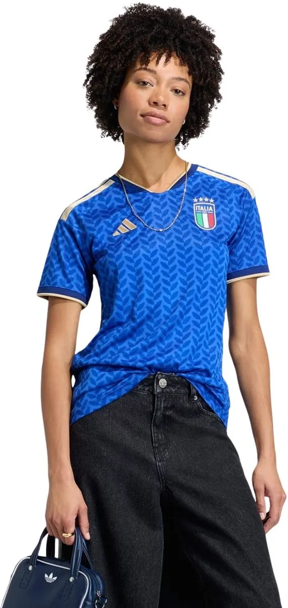 Adidas Italië Thuis Shirt Dames JY7586 - XL - Blauw/Goud