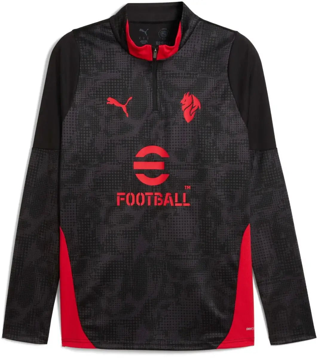 PUMA AC Milan Training Shirt 1/4 Zip 2025/26 - Zwart