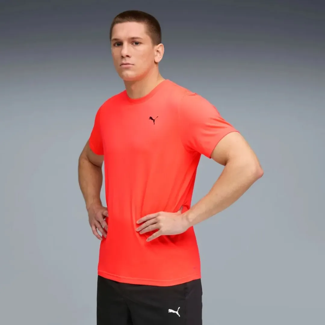 PUMA Ess Solid Cat Tee - Roze - XL