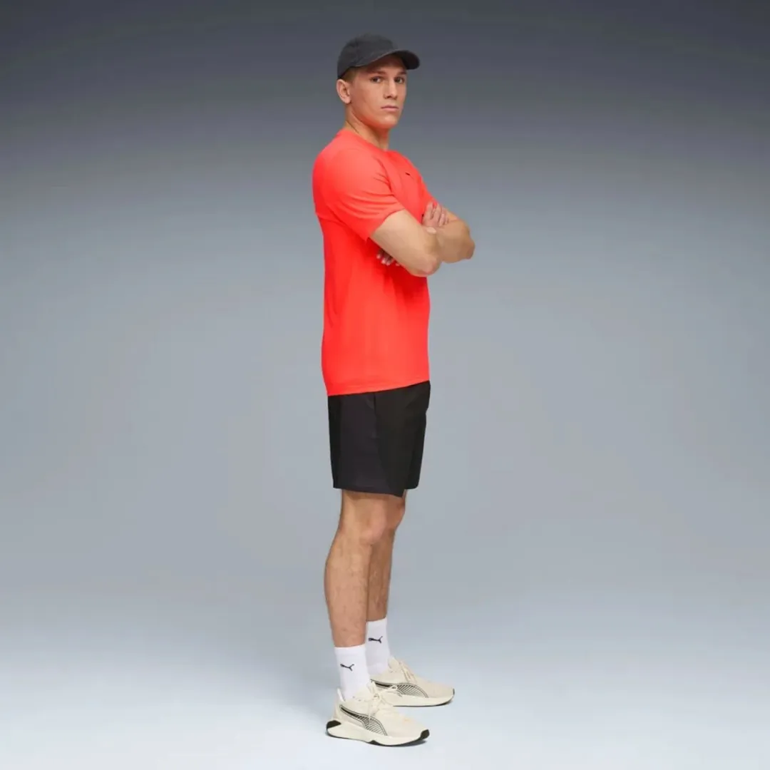 PUMA Ess Solid Cat Tee - Roze - XL