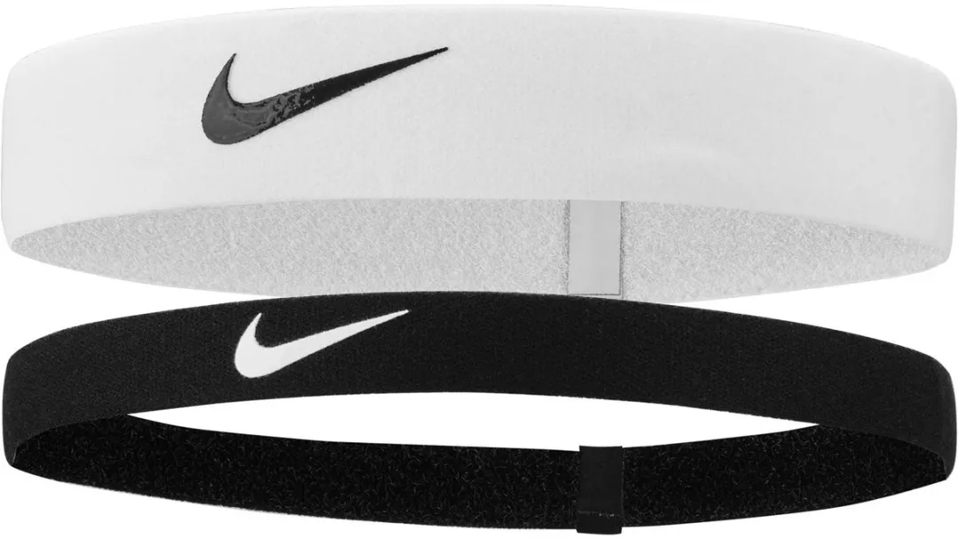 Nike Hairbands Flex 2 Pack - Zwart/Wit