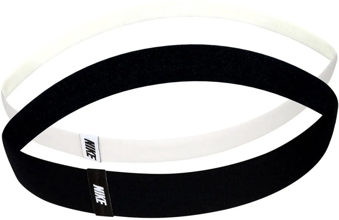 Nike Hairbands Flex 2 Pack - Zwart/Wit
