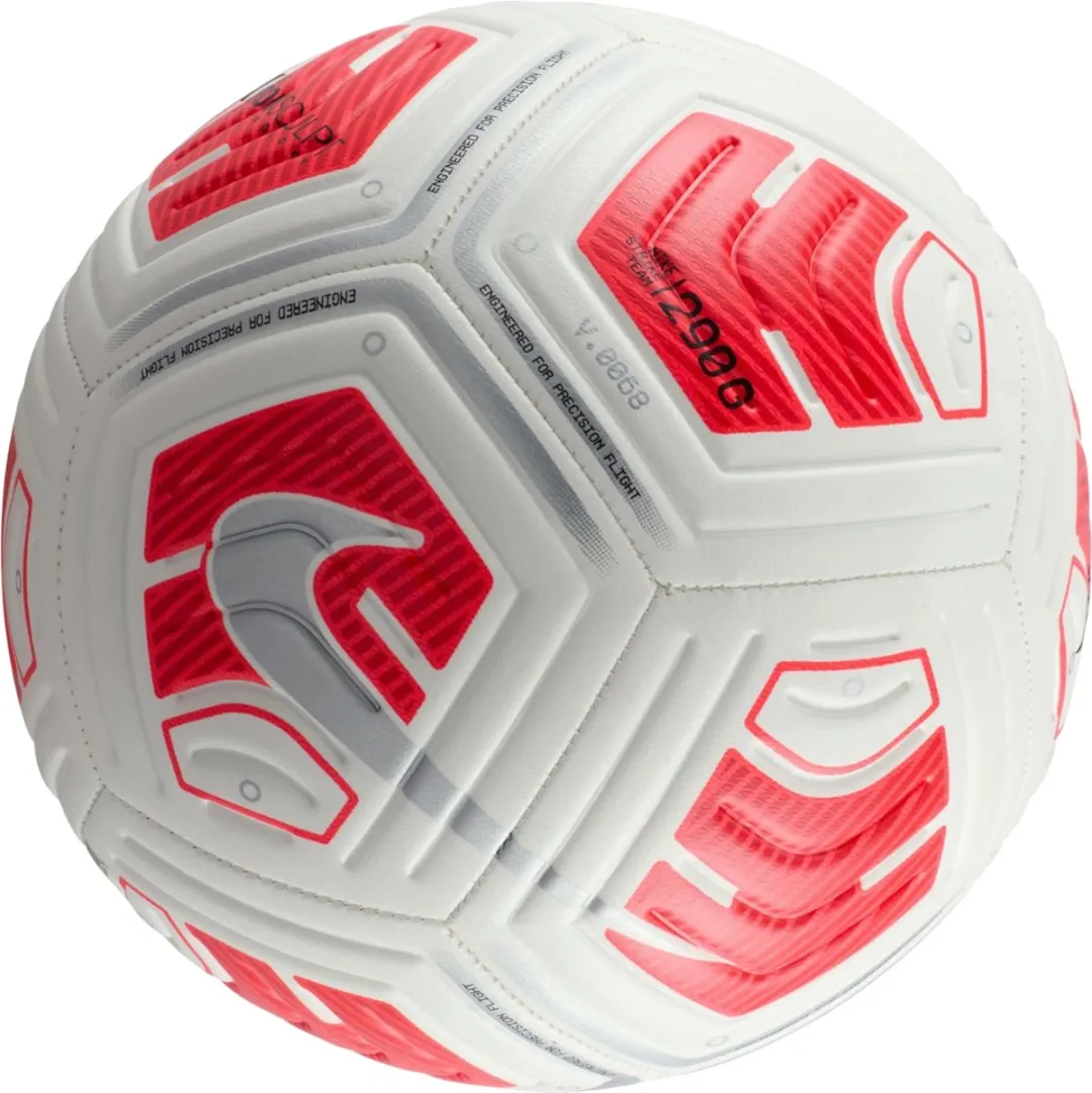Nike Strike FZ7557 Voetbal 5 - Wit/Rood/Zilver