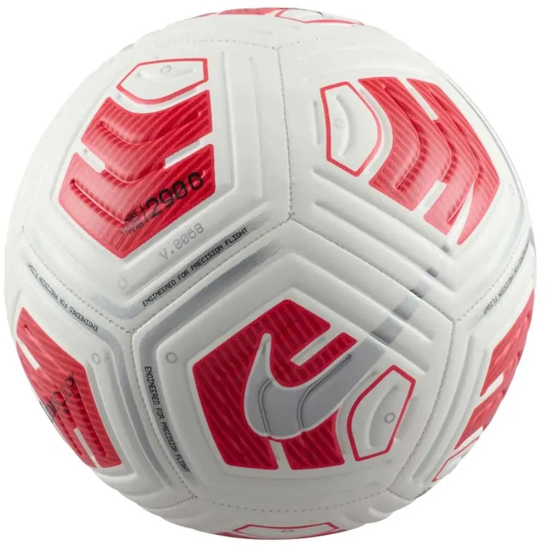Nike Strike FZ7557 Voetbal 5 - Wit/Rood/Zilver