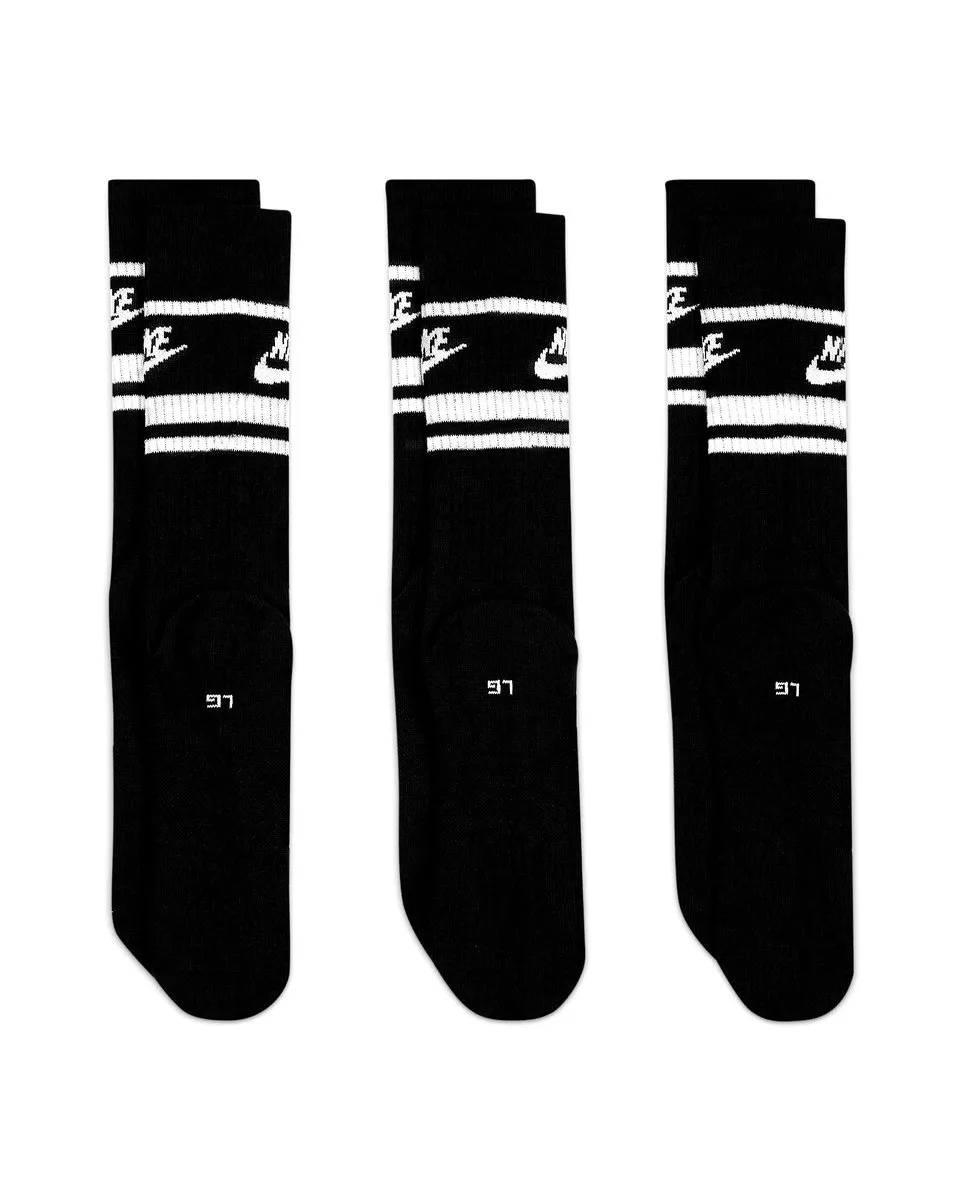 Nike Sportsokken Heren DX5089-010 - 3 Paar - Zwart/Wit