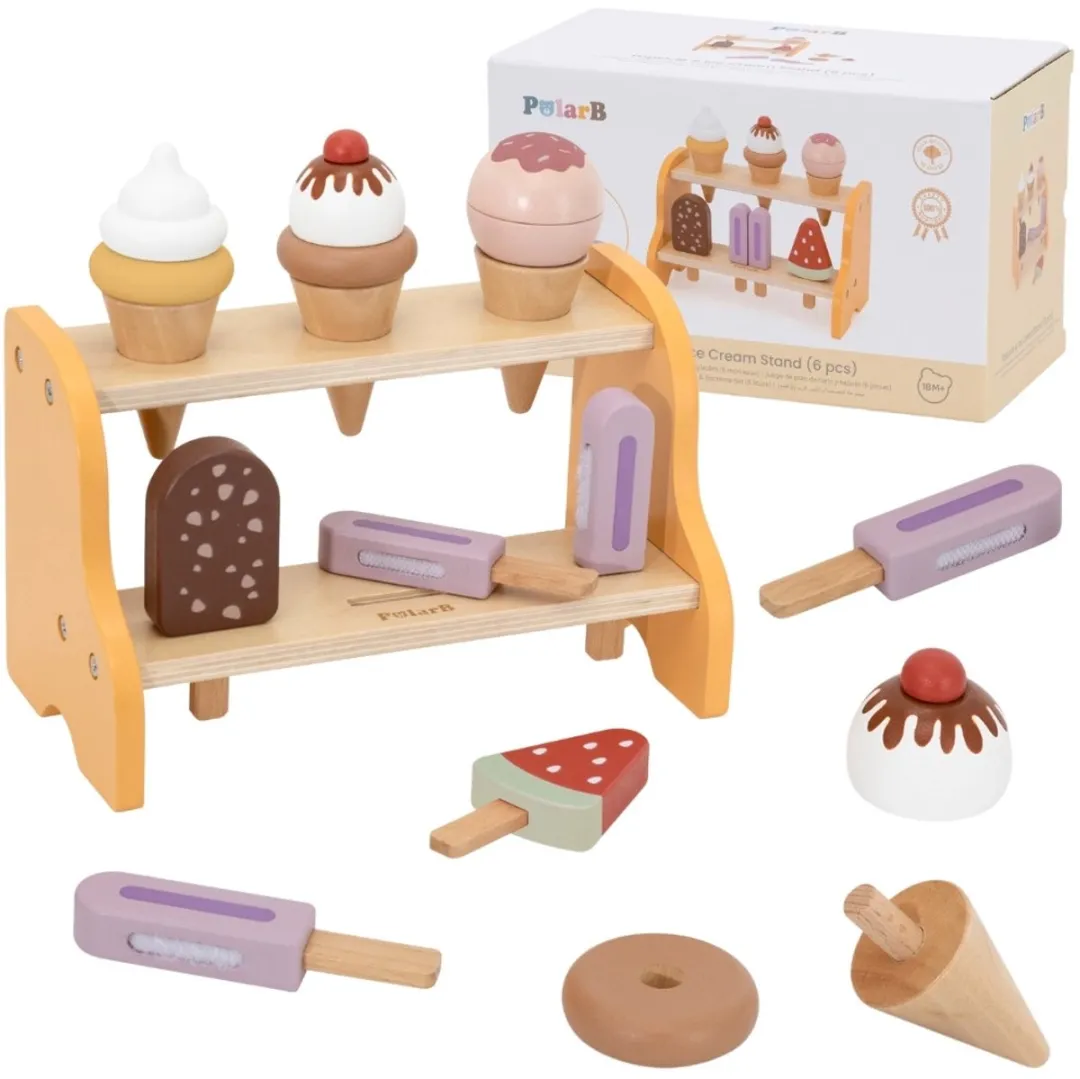 Viga Houten IJswinkelset 6 Stuks
