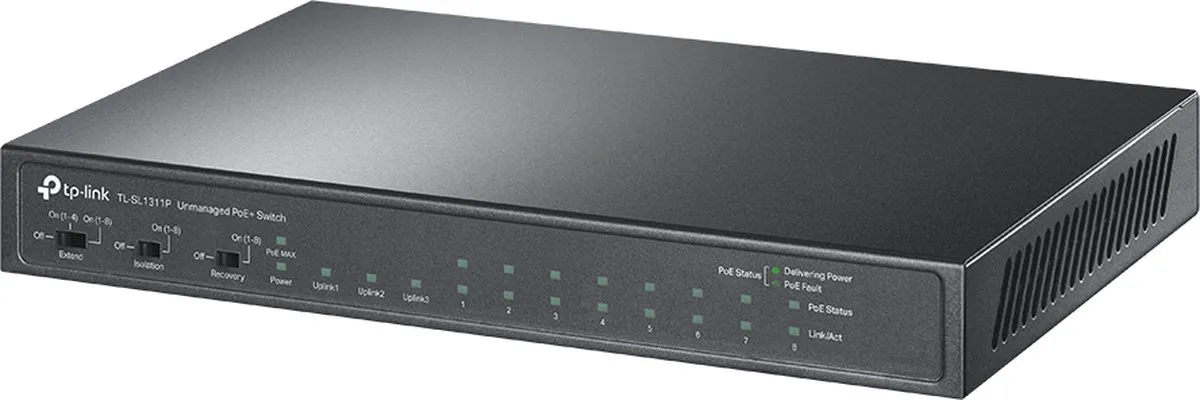 TP-Link TL-SL1311P Netwerkswitch 8 Poorten PoE+