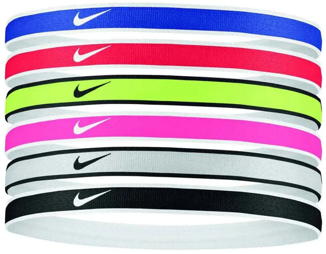 Nike Elastic Hairbands - 6 Stuks - Multicolor