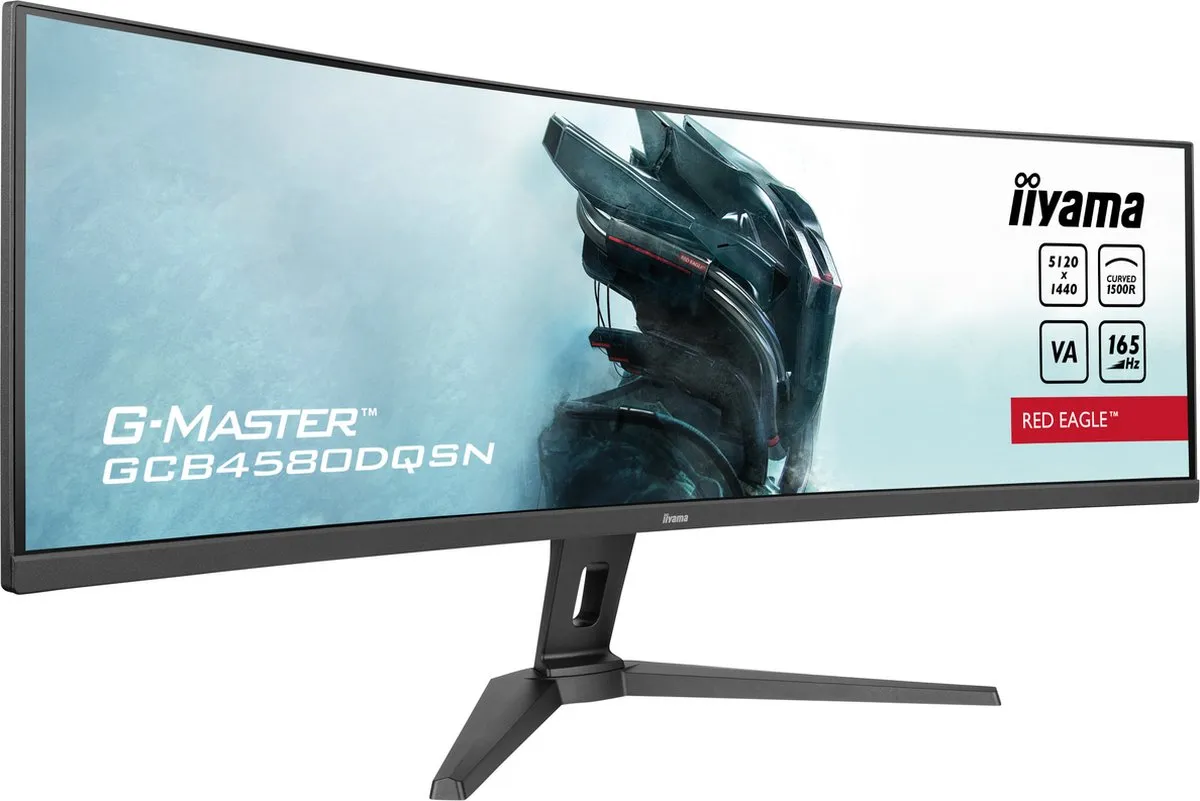 iiyama G-Master GCB4580DQSN-B1 Curved Monitor 45" - DQHD - 165Hz - Rood