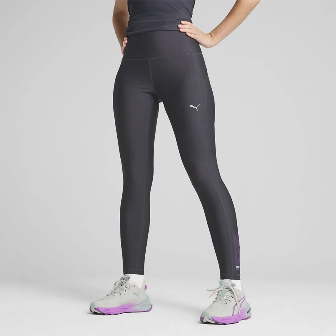 PUMA Seasons Trail Fl Leggings - S - Grijs