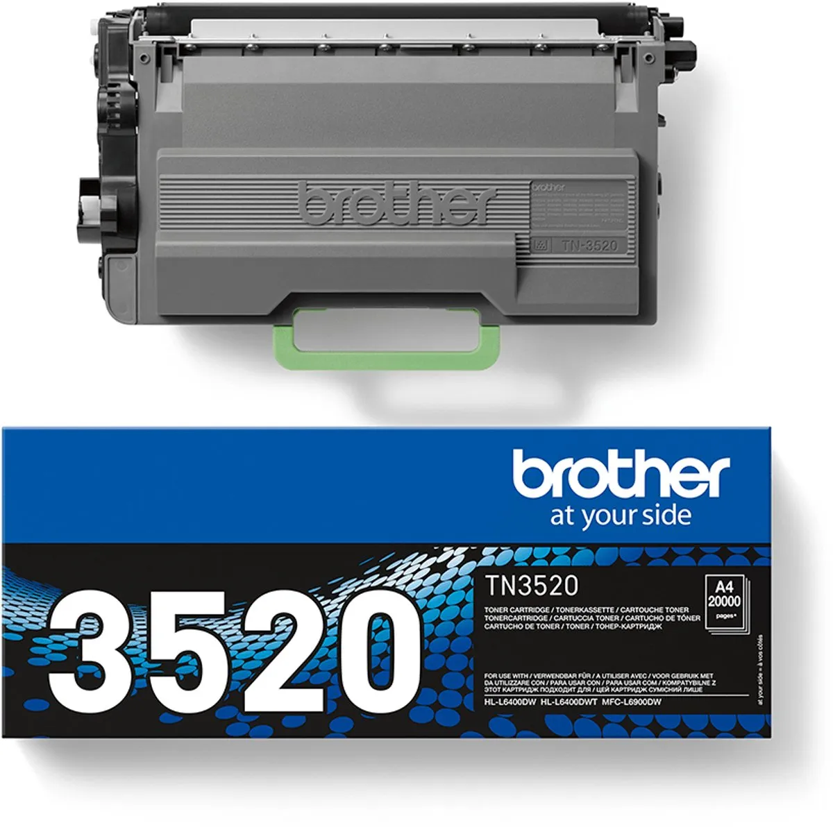 Brother TN3520 Toner - 20.000 pagina's - Zwart