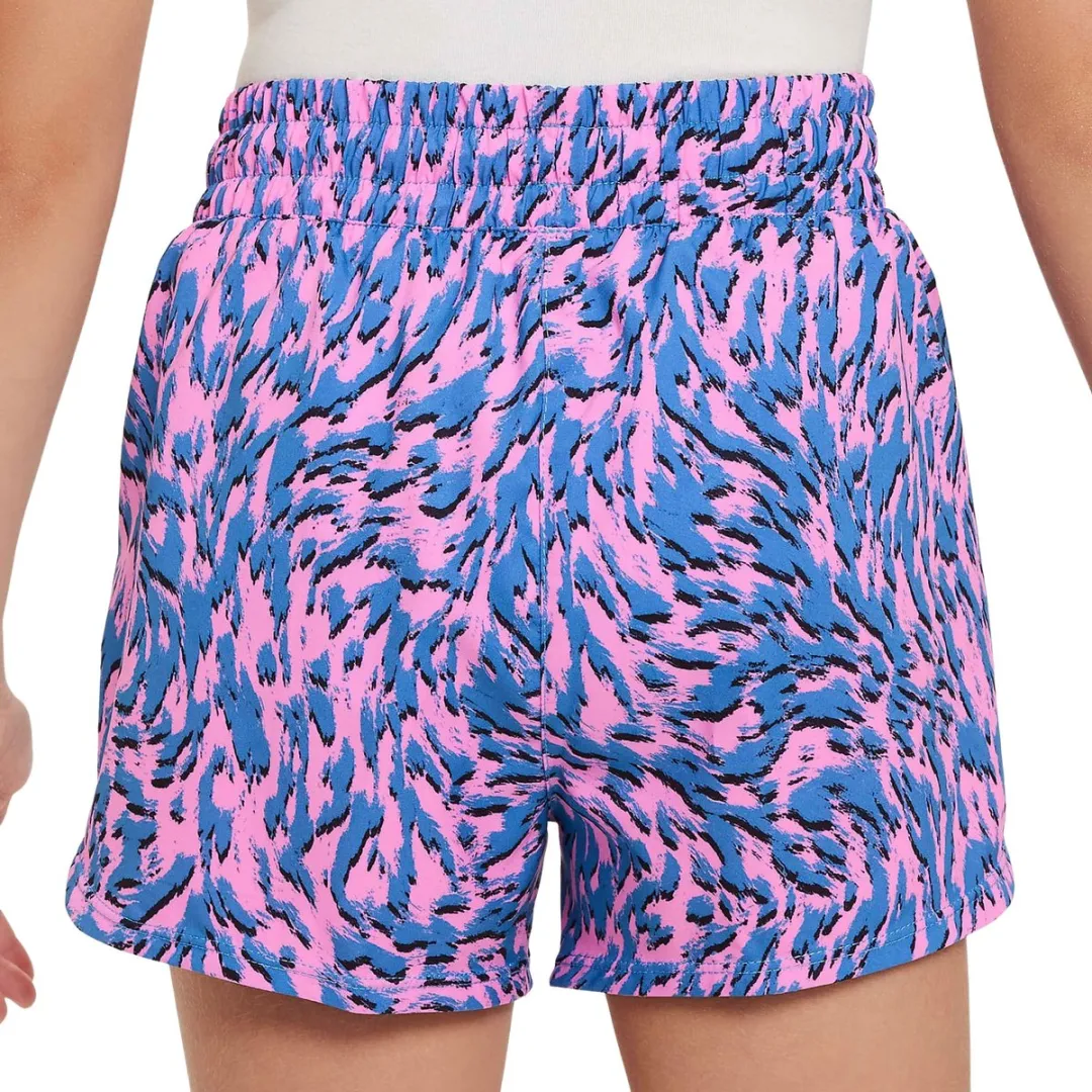 Nike One Short Junior FQ4527-675 - Maat 158 - Blauw-Rozemix