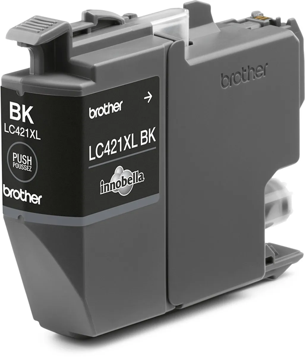 Brother LC421XLBK Inktcartridge - 500 pagina's - Zwart
