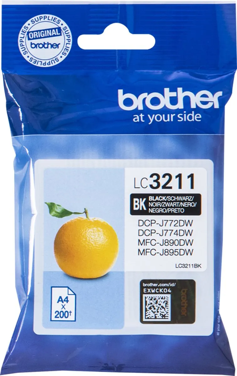 Brother LC-3211BK Inktcartridge - 200 pagina's - 52ml
