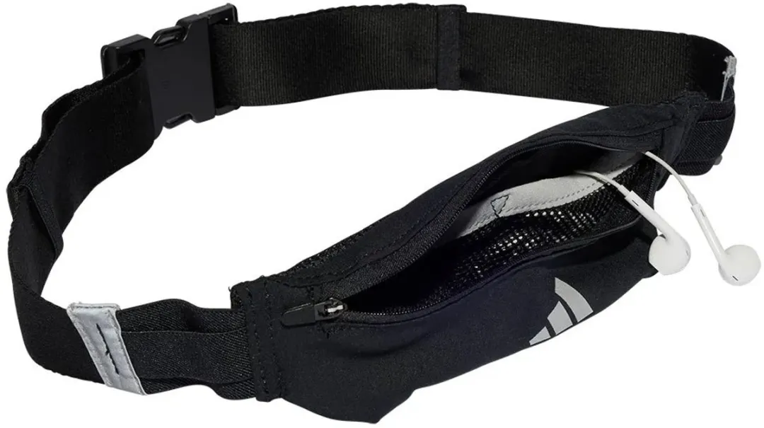 Adidas Performance Running Belt Heuptas - 3 Vakken - Zwart