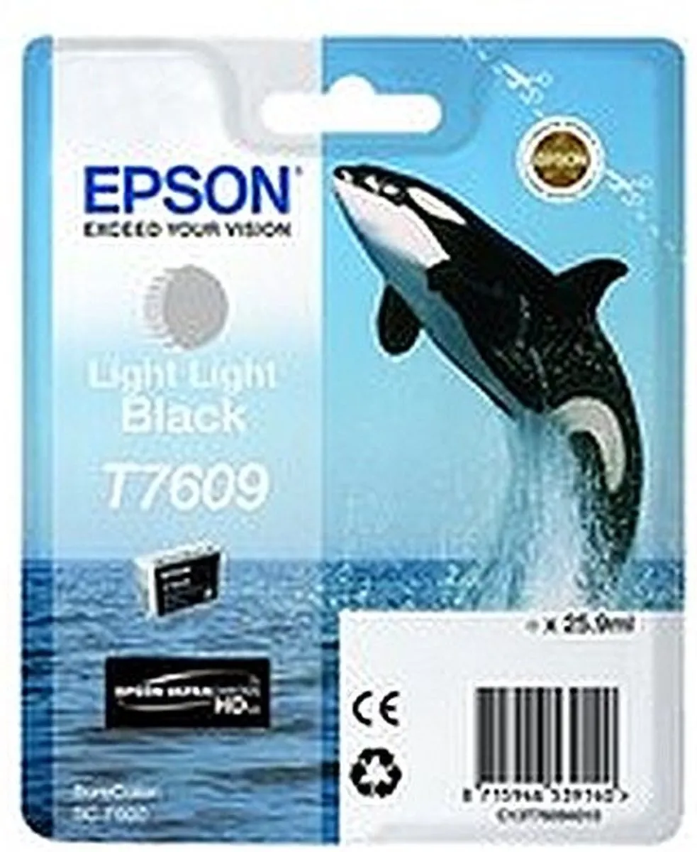 Epson T7609XL Inktcartridge Licht Zwart - 12.000 pagina's