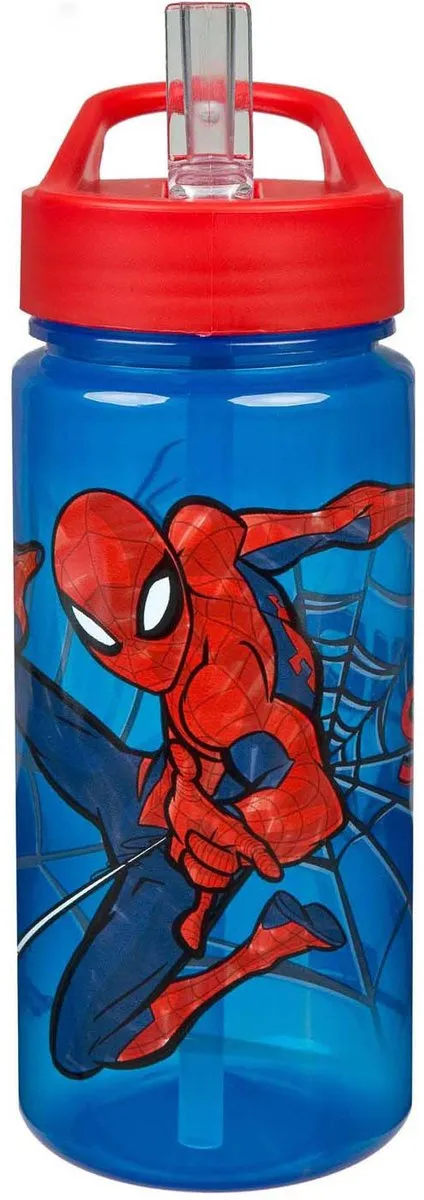 Marvel Spiderman Bidon 500ml - Blauw/Rood