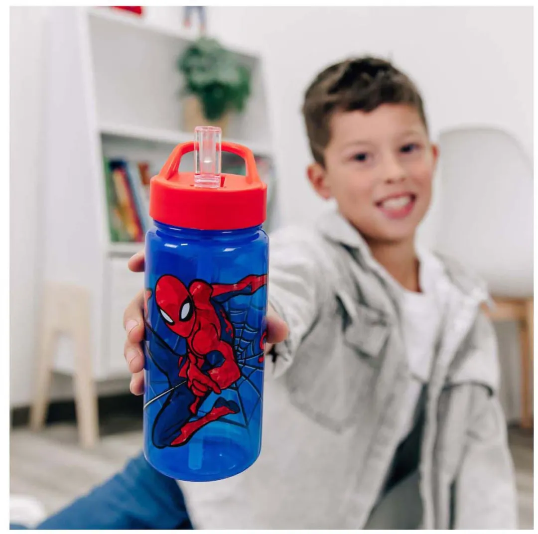 Marvel Spiderman Bidon 500ml - Blauw/Rood