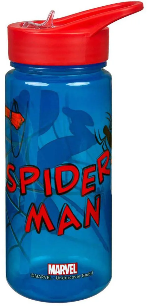 Marvel Spiderman Bidon 500ml - Blauw/Rood