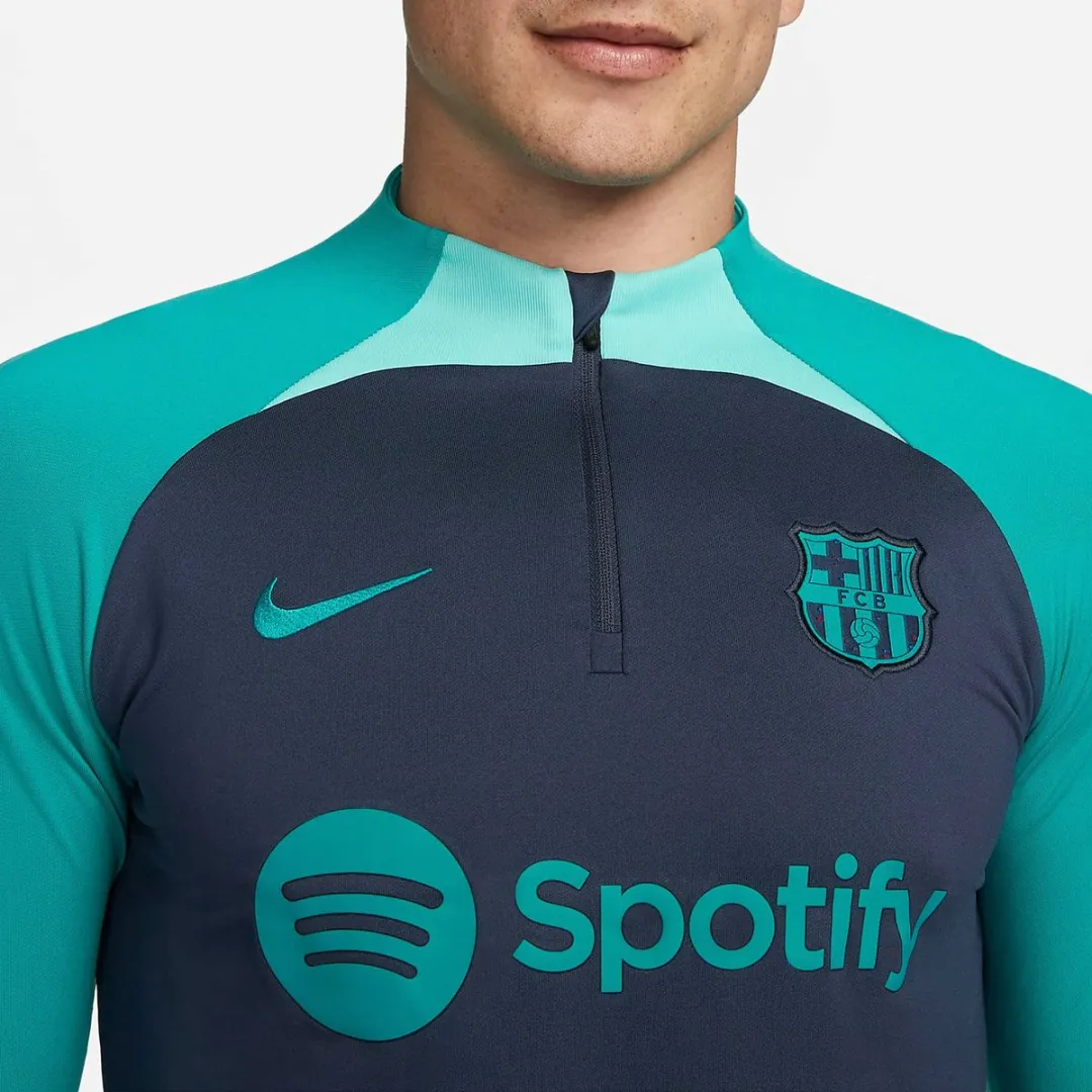 Nike FC Barcelona Strike Sporttrui - Maat L - Donkerblauw/Blauw/ Groen