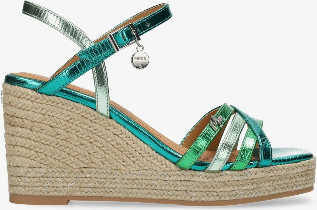 Mexx Noemi Pakina Sandalen - Groen - Maat 40