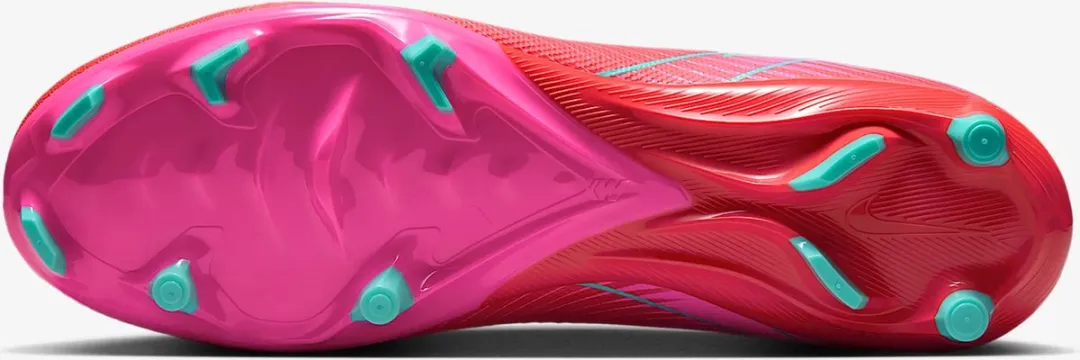 Nike Mercurial Zoom Vapor 16 FG/MG Voetbalschoen - 44.5 - Rood/Lichtblauw/Rosa