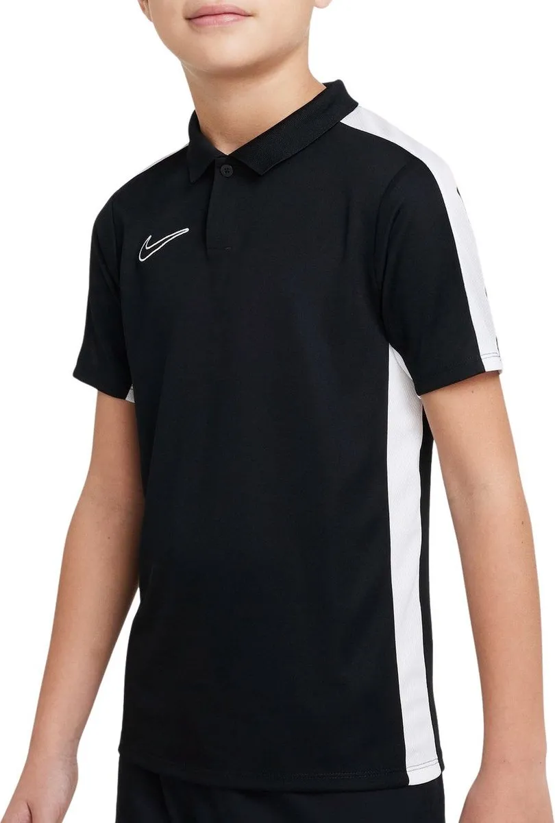 Nike Dri-FIT Academy Polo Junior 158 - Zwart/Wit
