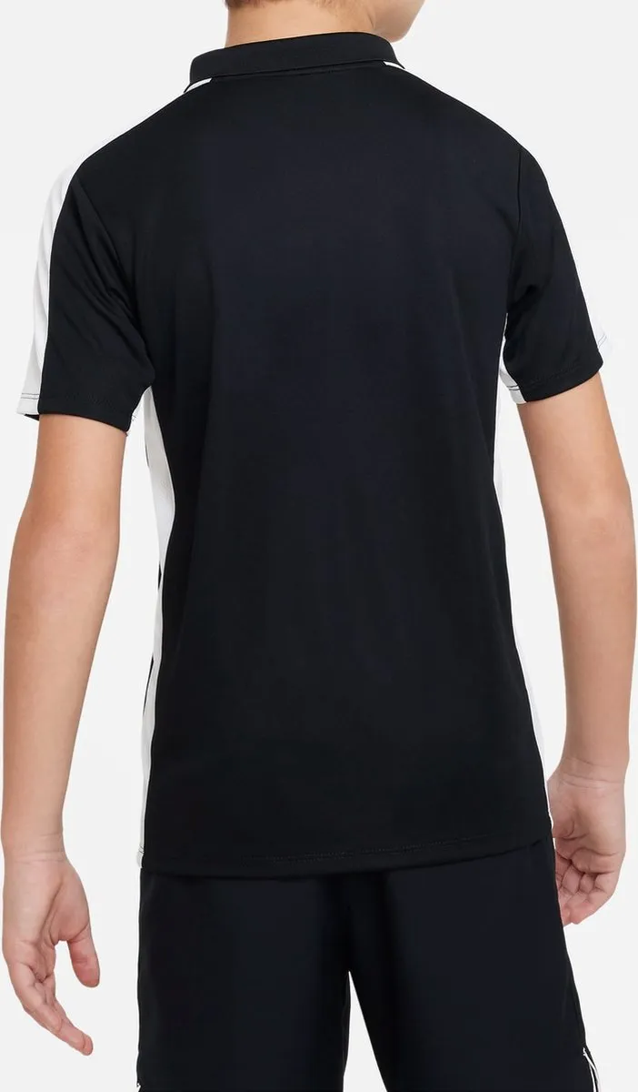 Nike Dri-FIT Academy Polo Junior 158 - Zwart/Wit