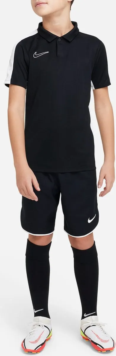 Nike Dri-FIT Academy Polo Junior 158 - Zwart/Wit