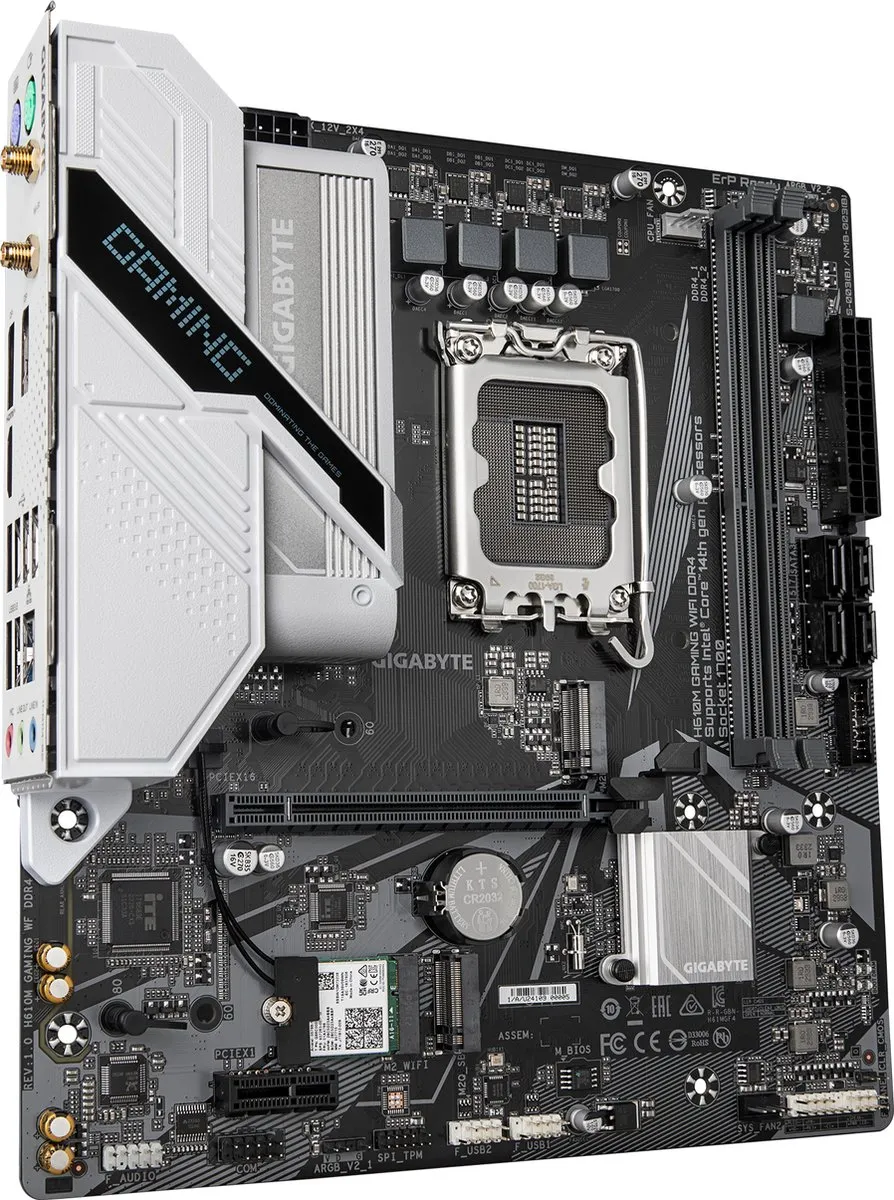 Gigabyte H610M GAMING WF DDR4 Moederbord - microATX