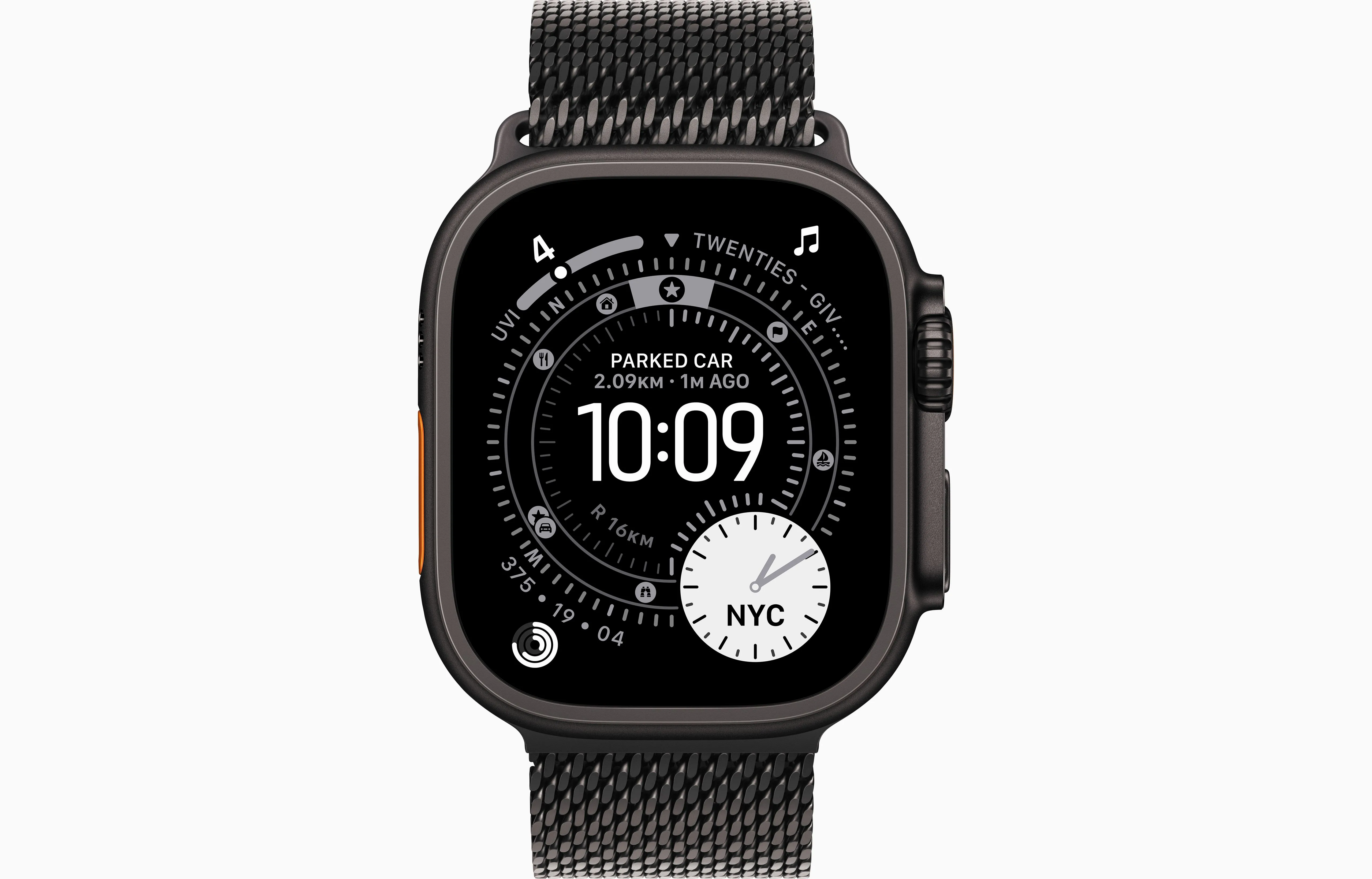 Apple Watch Ultra 3 - Wifi + 5G - 49mm - Black Titanium Case with Black Titanium Milanese Loop - Large