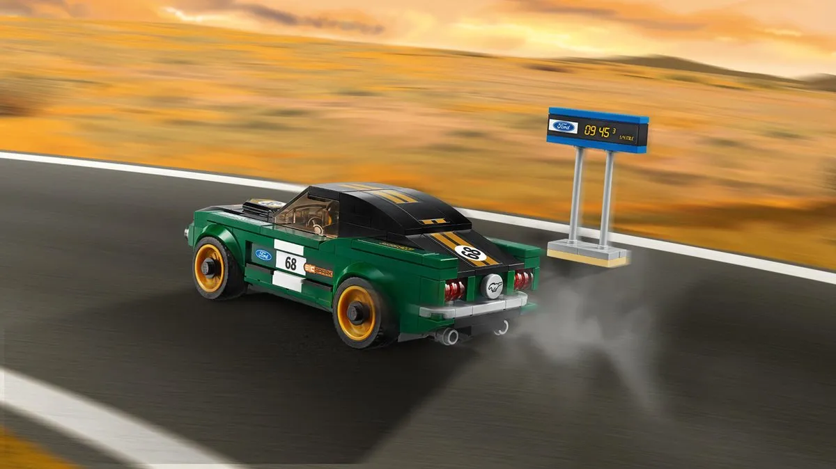 LEGO Speed Champions 75884 1968 Ford Mustang Fastback - 183 Stukken - Groen