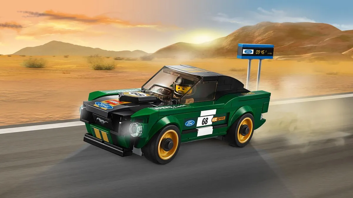 LEGO Speed Champions 75884 1968 Ford Mustang Fastback - 183 Stukken - Groen