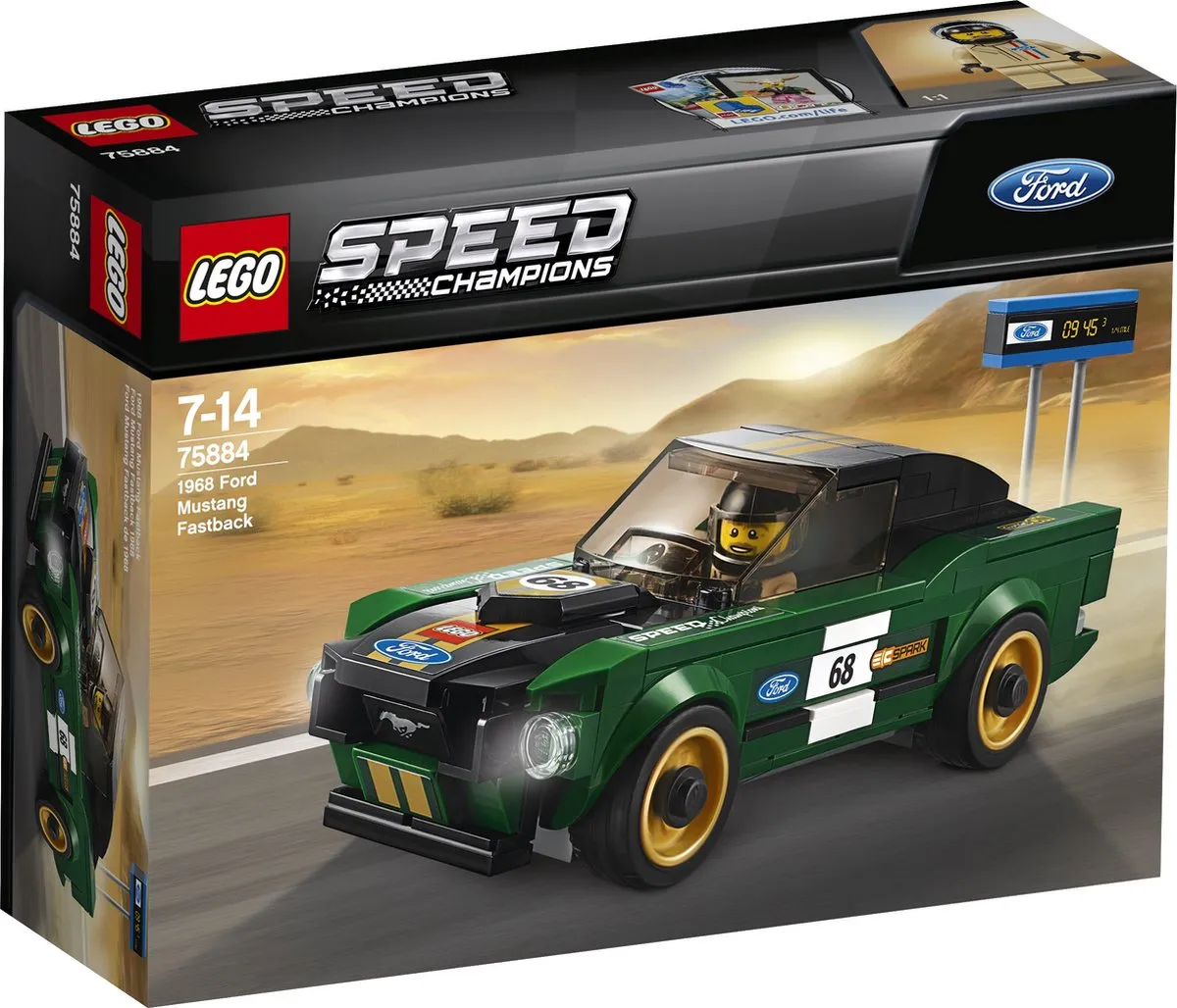 LEGO Speed Champions 75884 1968 Ford Mustang Fastback