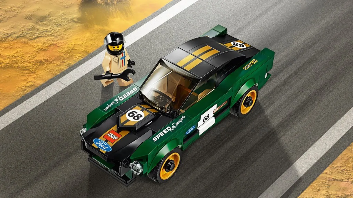 LEGO Speed Champions 75884 1968 Ford Mustang Fastback - 183 Stukken - Groen