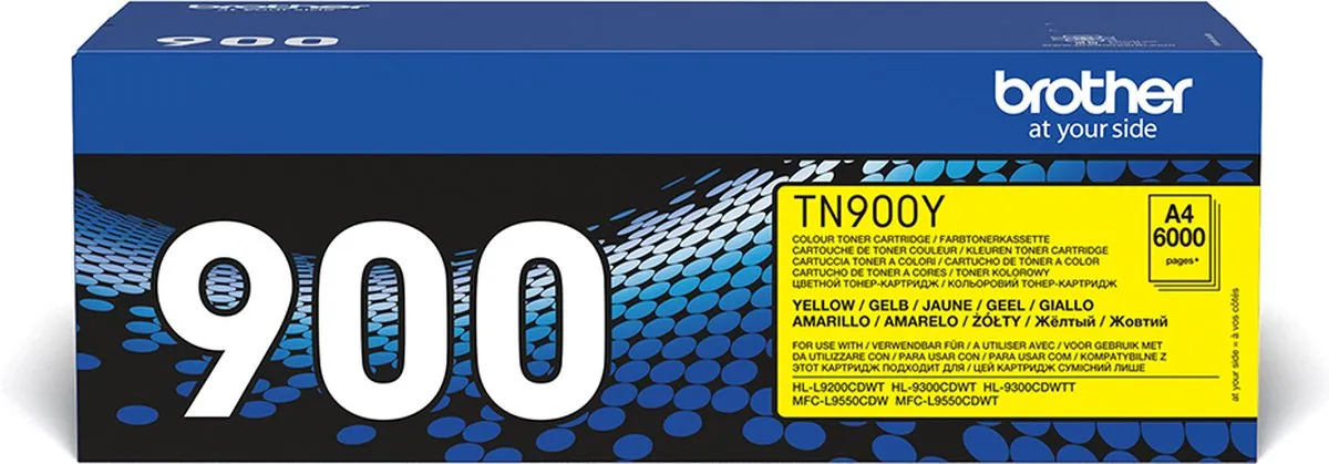 Brother TN-900Y Toner - Geel - afbeelding 6 van 6