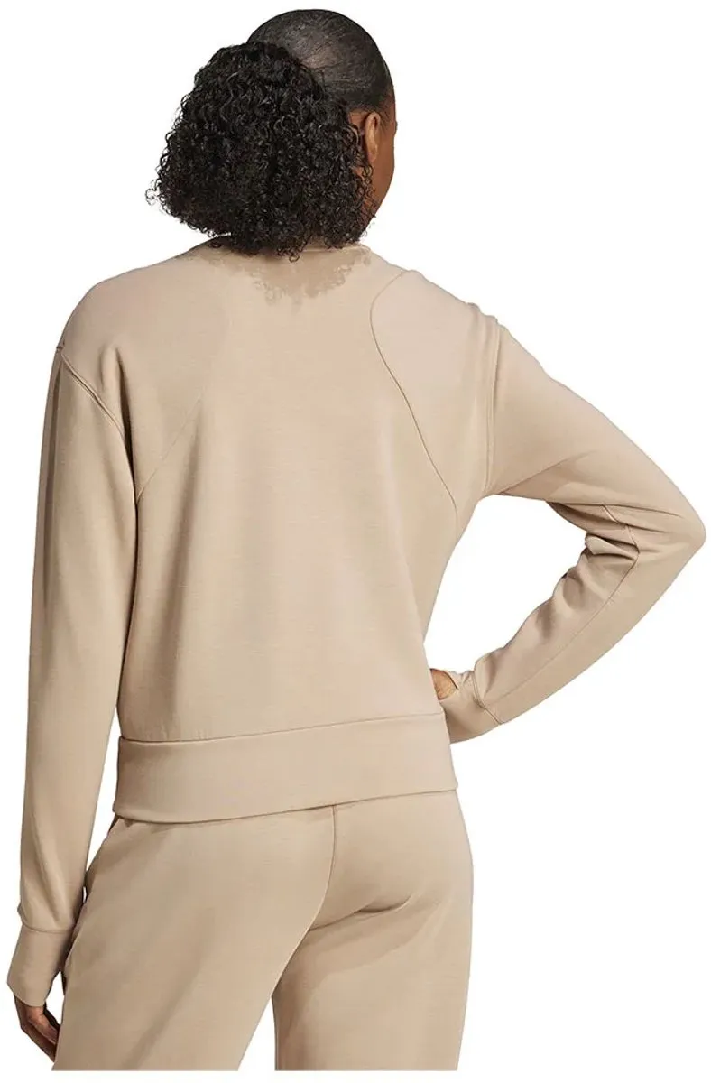 Adidas Designed For Training Warm-up Crewneck - XS - Chalky Brown