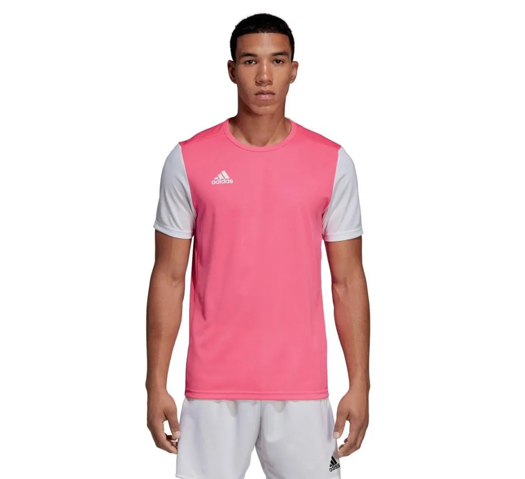 adidas Estro 19 Sportshirt 164 - Roze/Wit