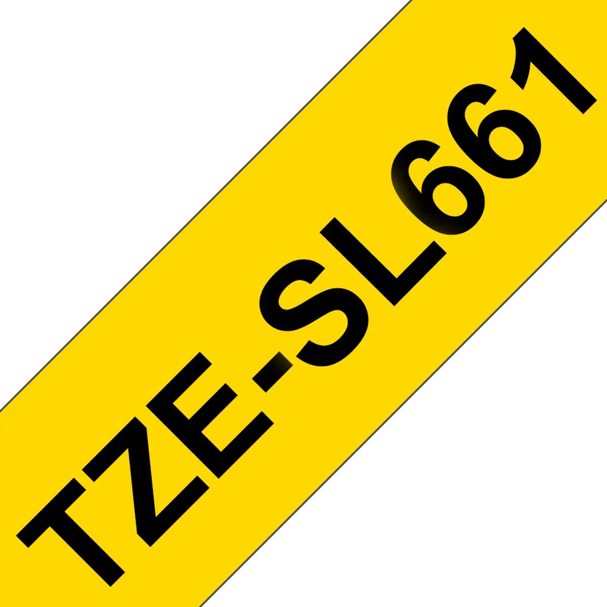 Brother TZe TZESL661 Labeltape - Geel/Zwart - 36mm x 8m