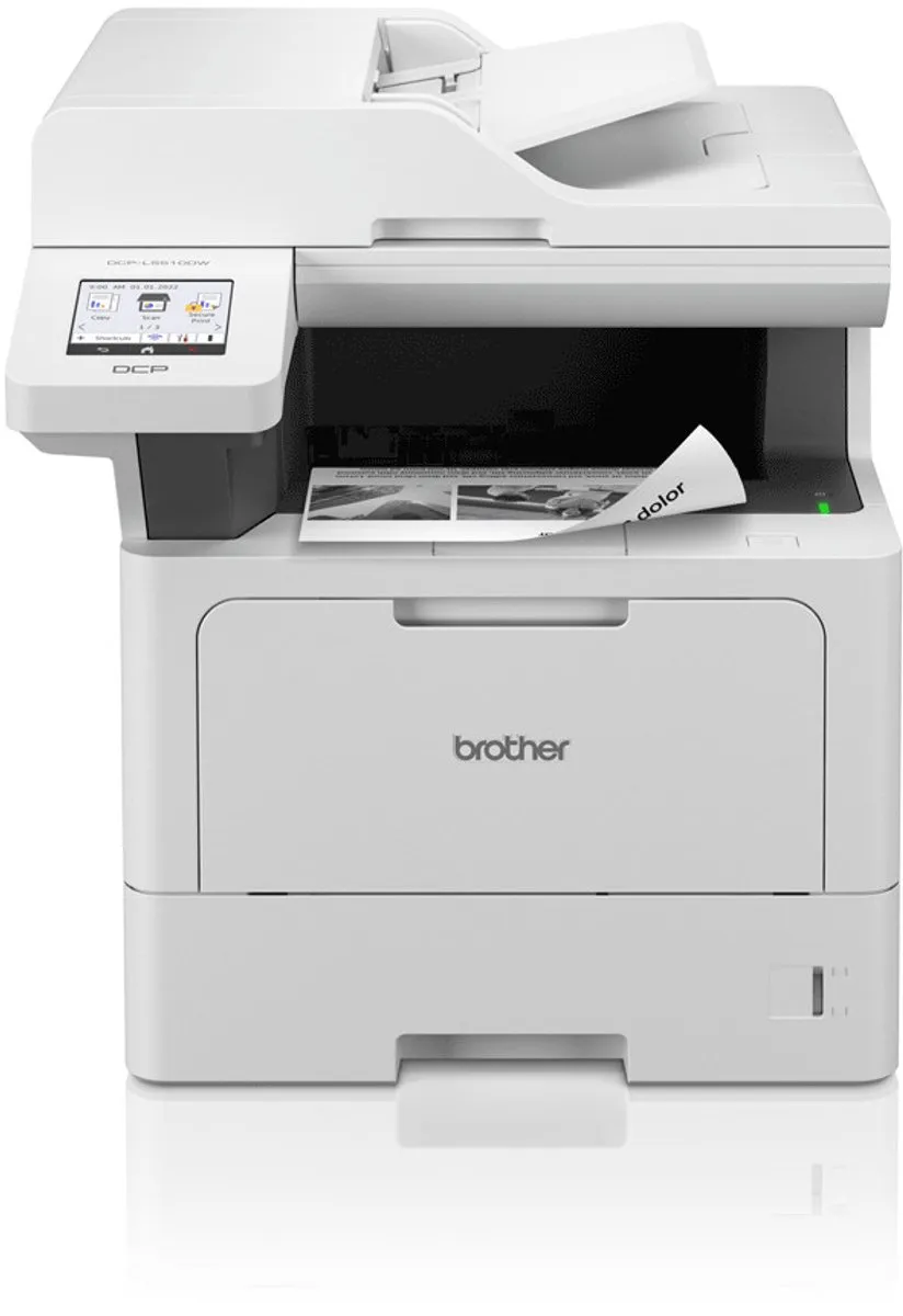Brother DCP-L5510DW Laserprinter Wit - 250 Vel