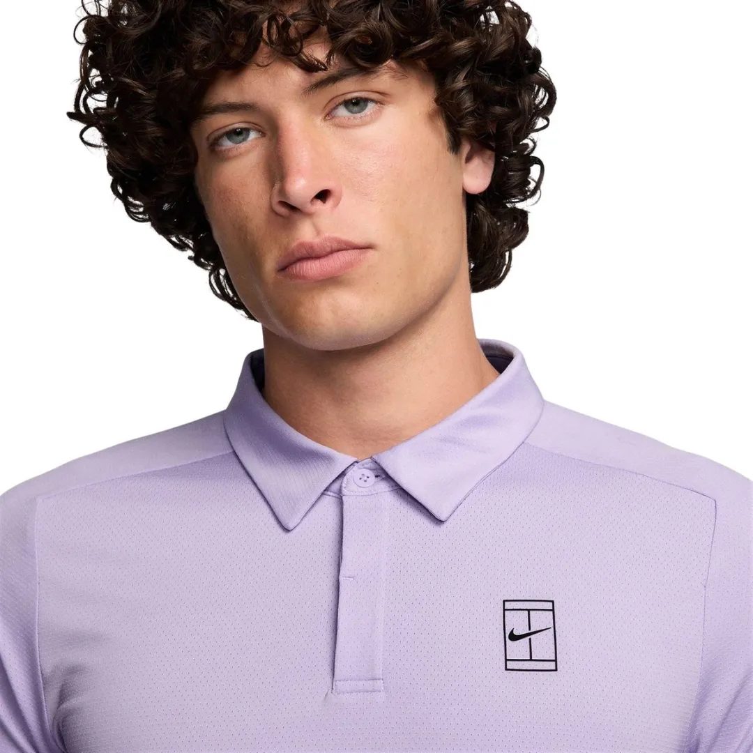 Nike Court Advantage Polo Heren - Lila