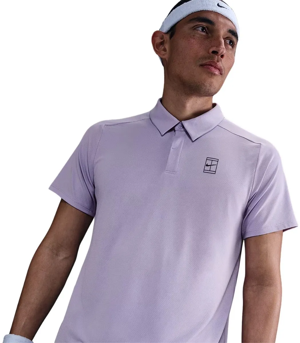 Nike Court Advantage Polo Heren - Lila