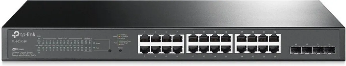 TP-Link TL-SG2428P Netwerk Switch 28 PoE-poorten - 56 Gbps