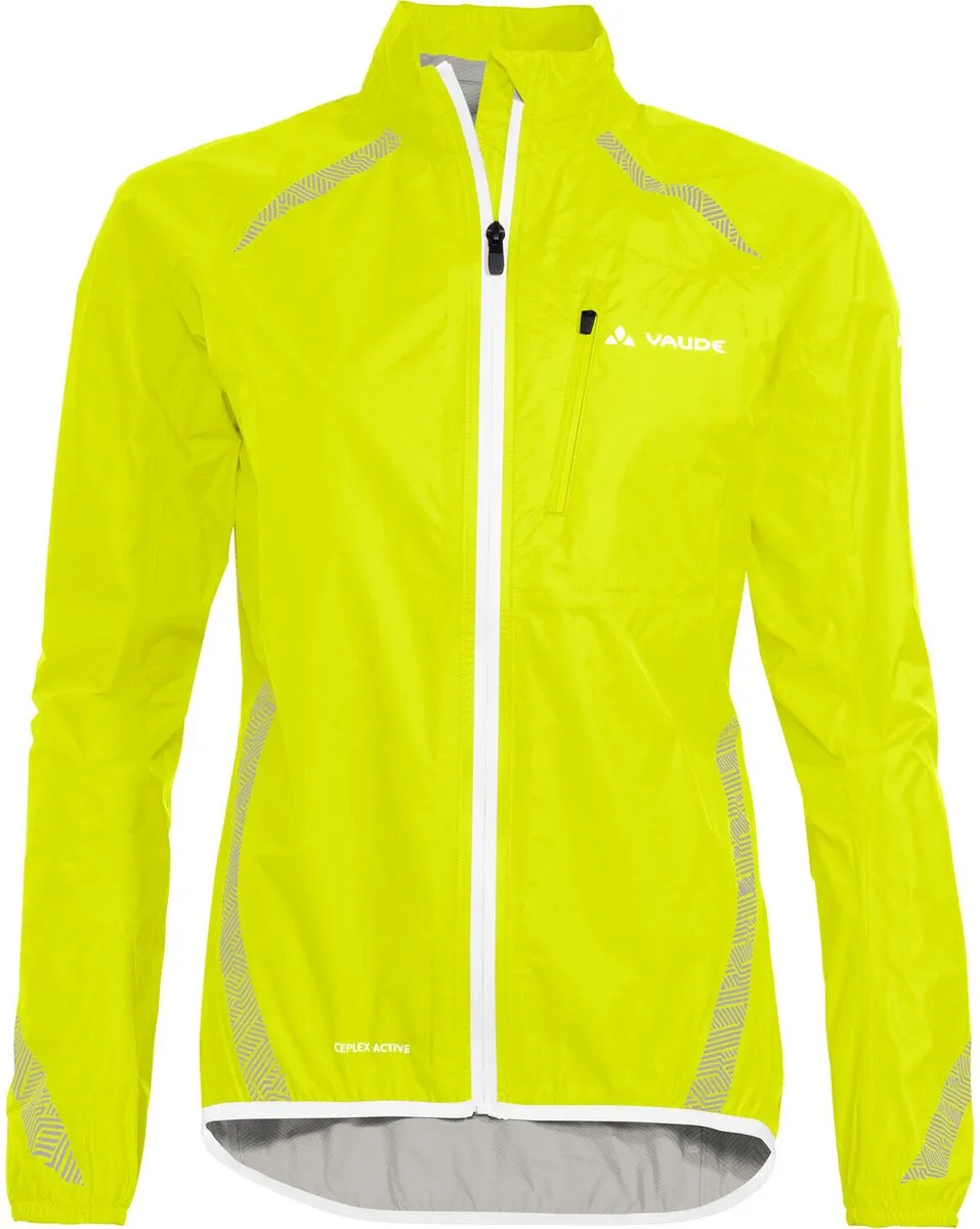 Vaude Luminum Perf. Jacket II Regenjas - Dames M - Bright Green