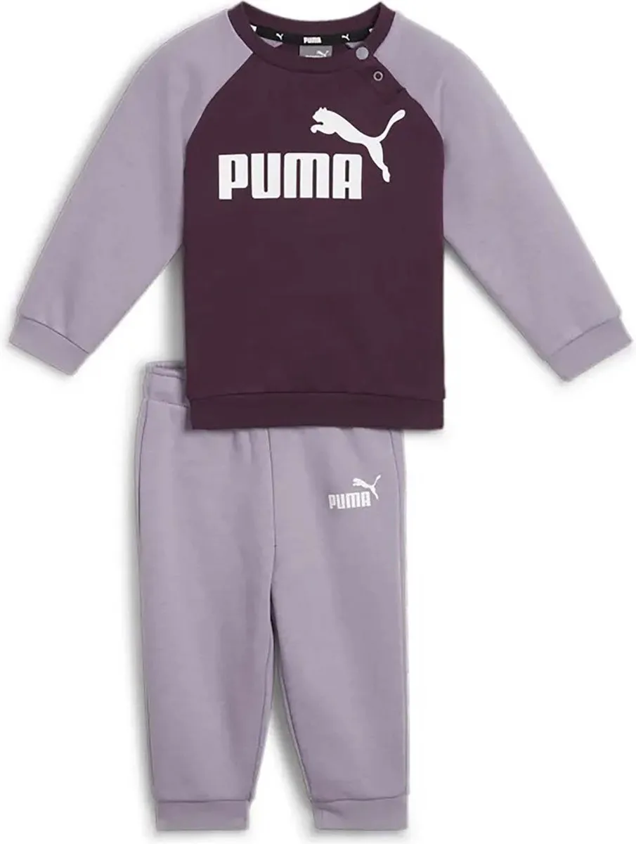 PUMA Minicats Ess Raglan Jogger - Grijs - 74