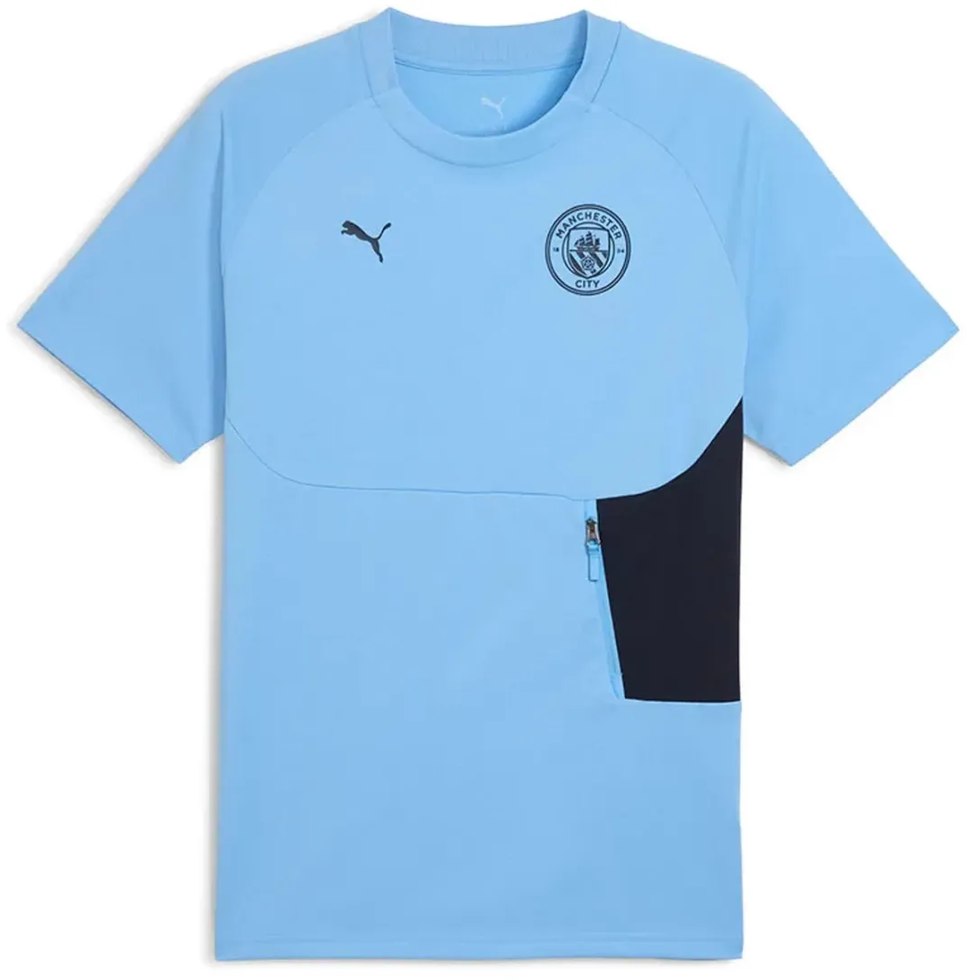 PUMA Manchester City FC Tech T-shirt - L - Deep Navy/Team Light Blue - afbeelding 6 van 6